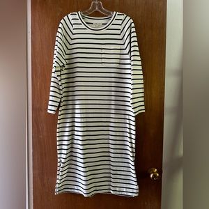 Madewell striped knit dress size medium